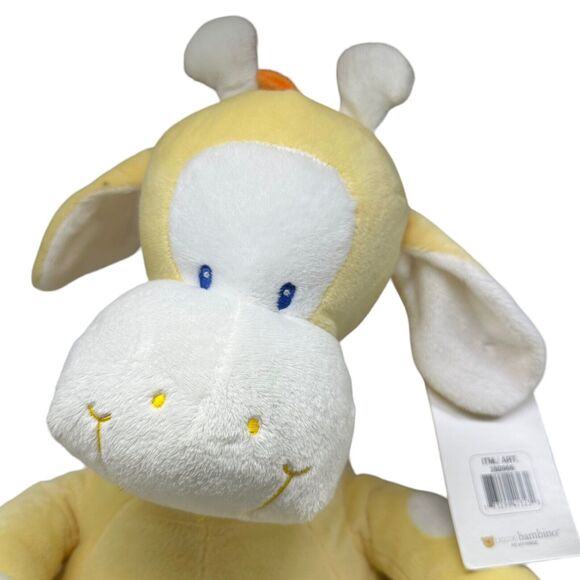 Piccolo Bambino Giraffe Yellow w White Polka Dots Plush Stuffed Animal Toy 13" - Picture 3 of 10